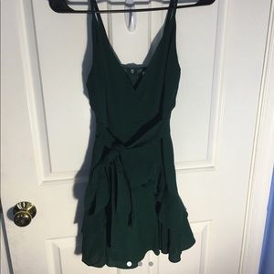 Emerald Green Mini Dress